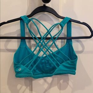 Lululemon Athletica Strappy Blue Sports Bra
